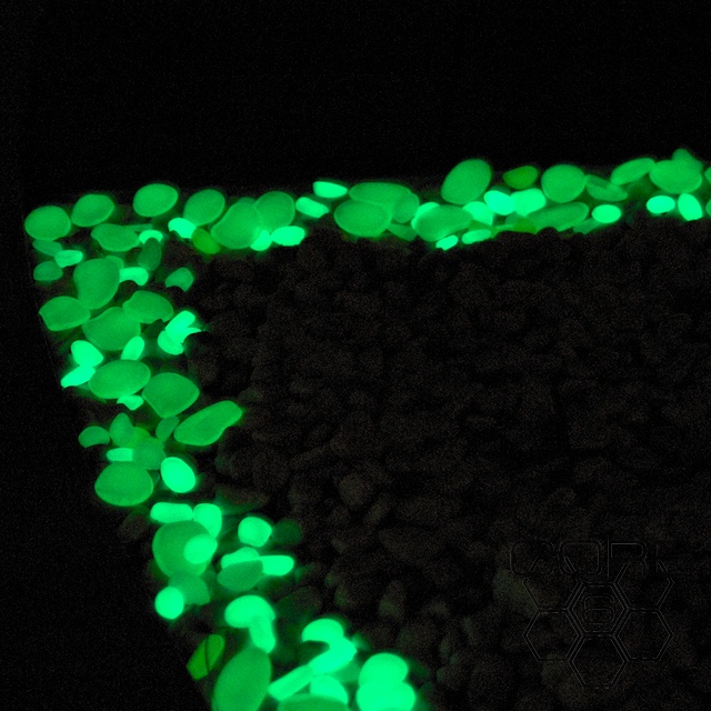 Glowing Pebble Pathway Edging