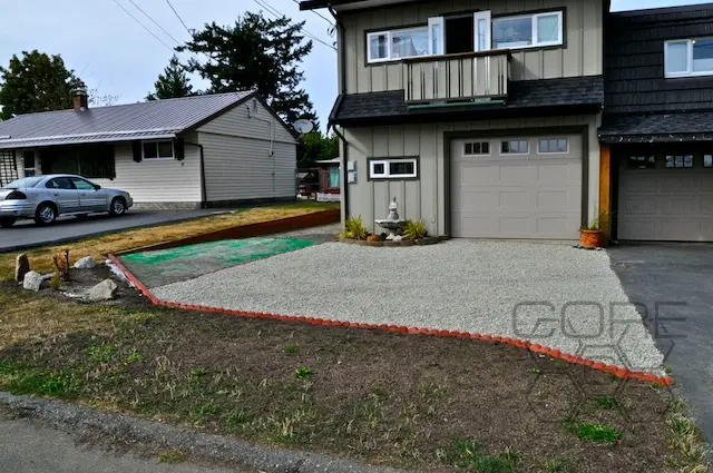 Project 402 - Canada Home - Gravel Driveway Parking - detail