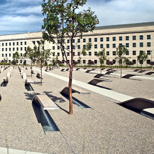 The Pentagon Memorial Park - porous stabilized gravel field